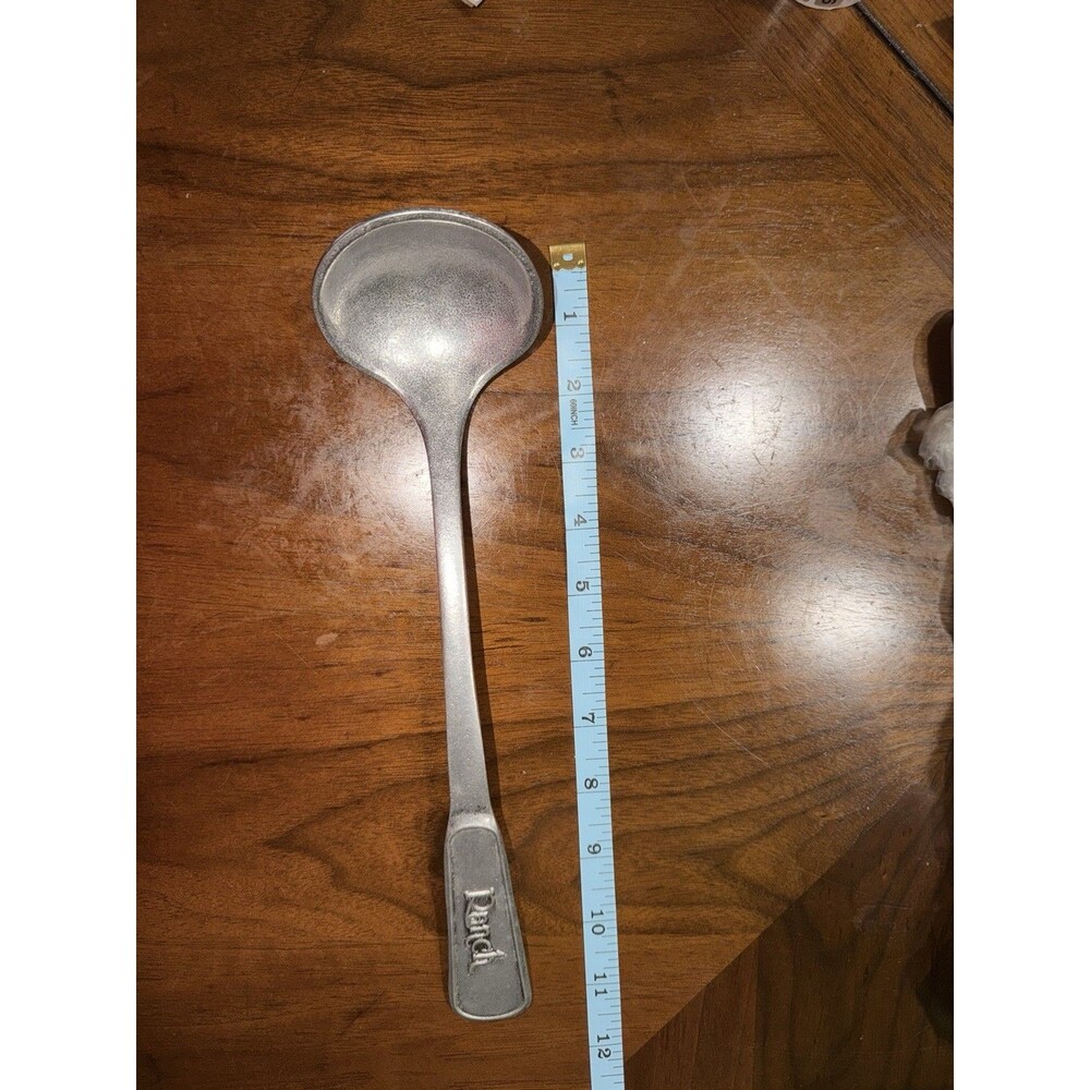Vintage Wilton Armetale Salad Dressing Ladle Labled RANCH